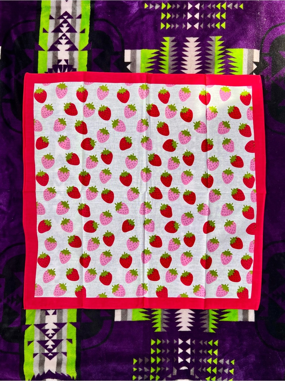 Stylish Strawberry Print Scarf/Bandana🍓